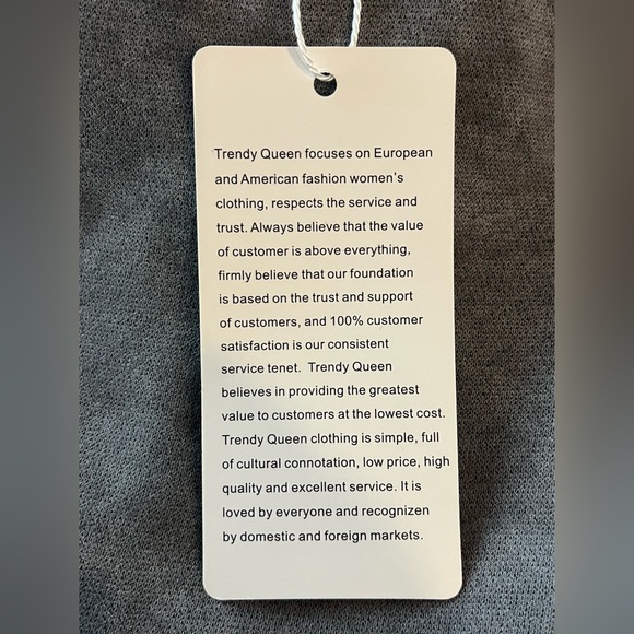 Trendy Queen Gray Women's Oversized Sweatshirt Medium New With Tags - Picture 3 of 6